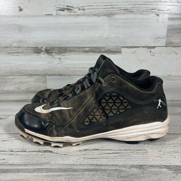 Nike Swingman Baseball 535837-010 Athletic Shoes Lace‎ Up Black Size 12 US - Picture 2 of 8